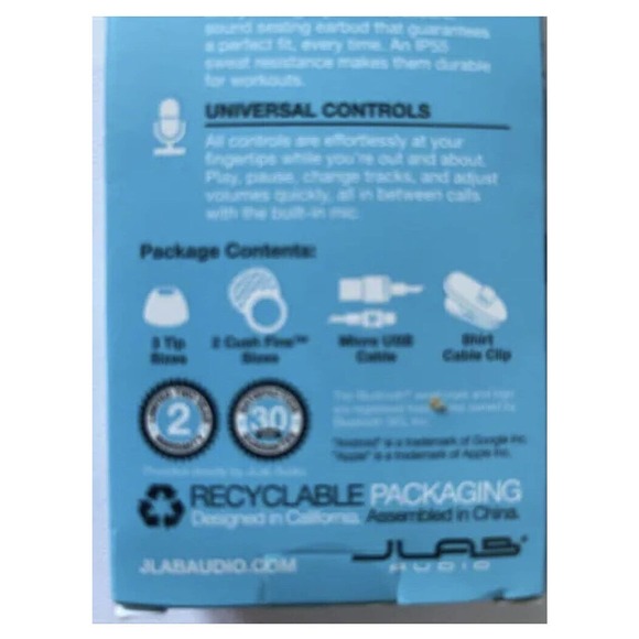 JLab Audio JBuds Pro Wireless Signature Bluetooth Earbuds - Graphite/Blue - NEW - Picture 6 of 6